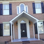 Built porch cover frame shingled counter flashed