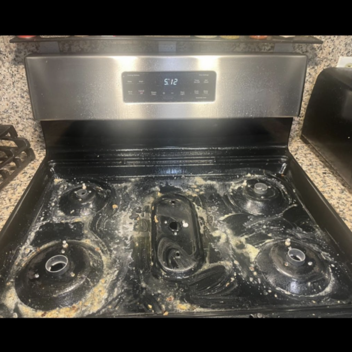 Deep Clean Stove top