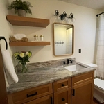 Fantasy Brown Stone Counter w/New Cabinets