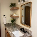 Fantasy Brown Stone Counter w/New Cabinets