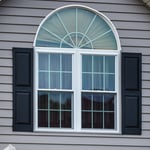 Double Hung W/ Half Round