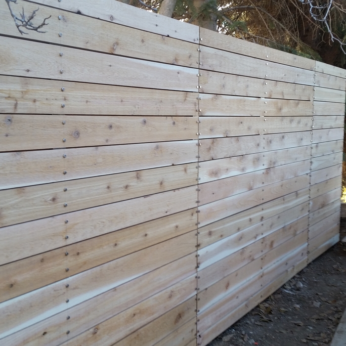 Horizontal Rustic style fence