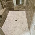 Custom walk in shower