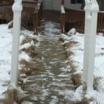 Side walk cleared