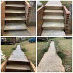 Steps and back walk way