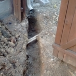 tying into existing Down Spout extension