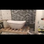 bathrooms and floors