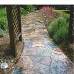 Stamped walkway
