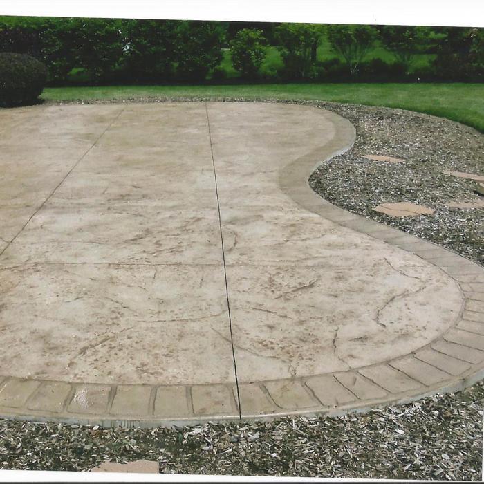 Stamped patio