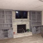 fireplace surround-rustic