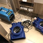 Drying with dehumidifiers and air movers