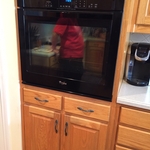 Oven installed in kitchen