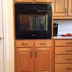 Oven installed in kitchen