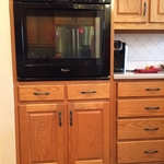 Oven installed in kitchen