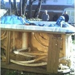 Removing hot tub