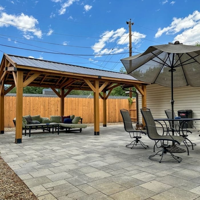Pavers with Pergola