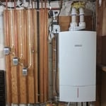 Tank-less hot water/boiler combo
