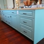 Custom Island with solid maple countertop