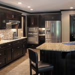 Kitchen in a short-term rental