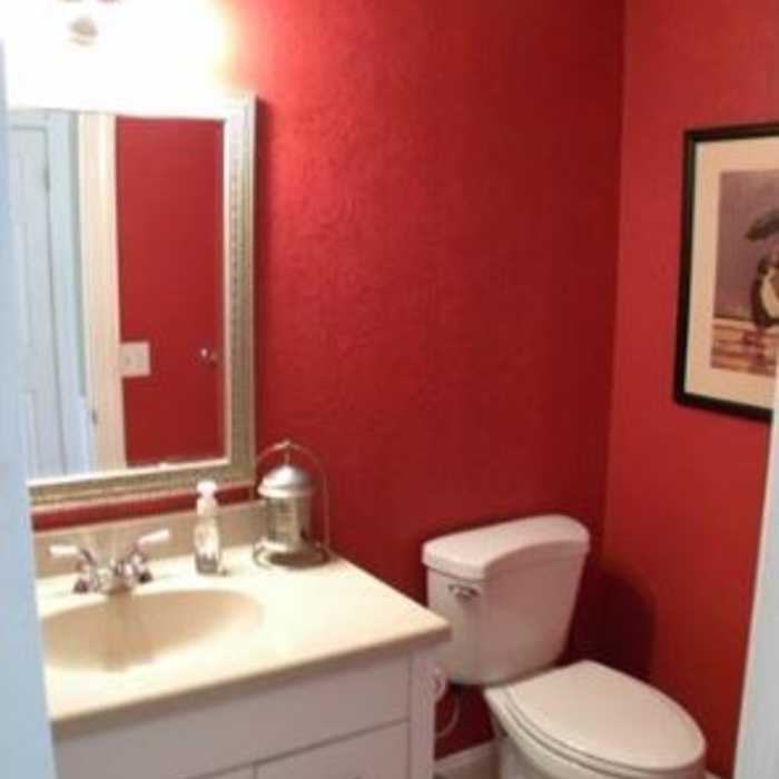 "Red Room" half bath