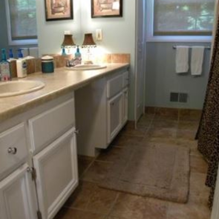 Bathroom Updates + floor