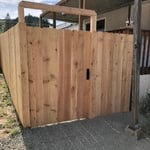 Front gate and fence