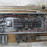service panel opened