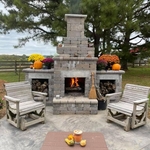Rock Fireplace