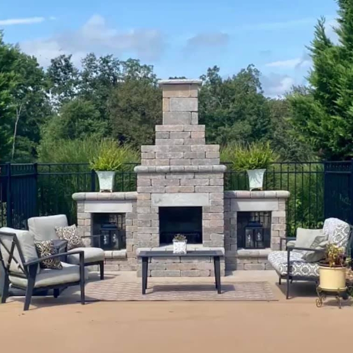 Stone Fireplace
