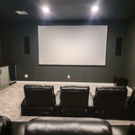 133" White Acoustically Transparent Screen