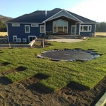 beautiful sod, irrigation, inground trampoline ect