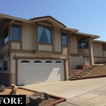 Pleasanton home before stucco replacement
