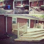Brick Patio to Wood Deck