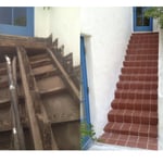 New exterior stairs