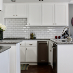 Shaker with subway tiles