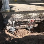 Re support of sunken foundation