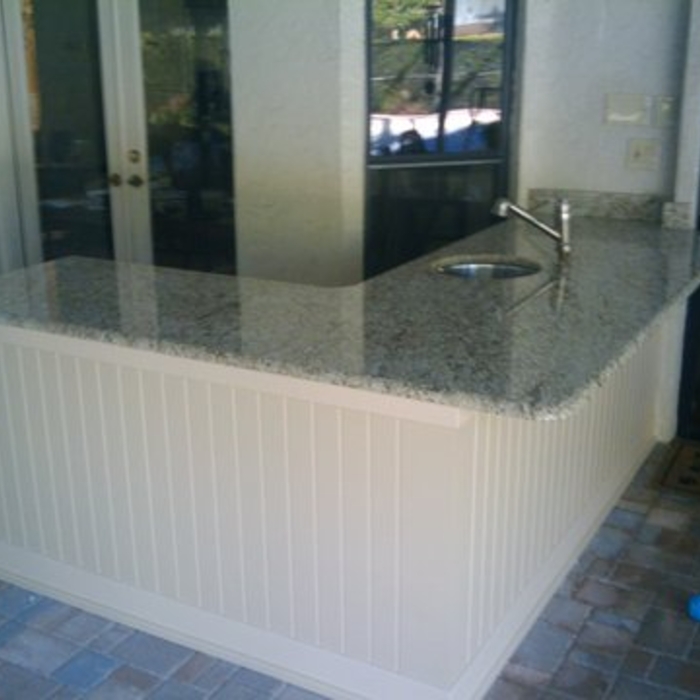 Outdoor Bar Area with granite top