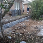 Block retaining wall