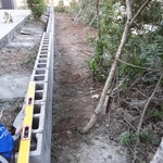 Block retaining wall