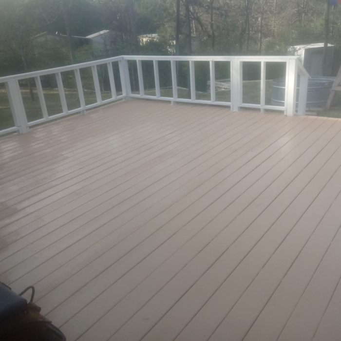 Remodeled & painted deck
