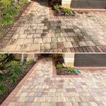 Concrete paver cleaning