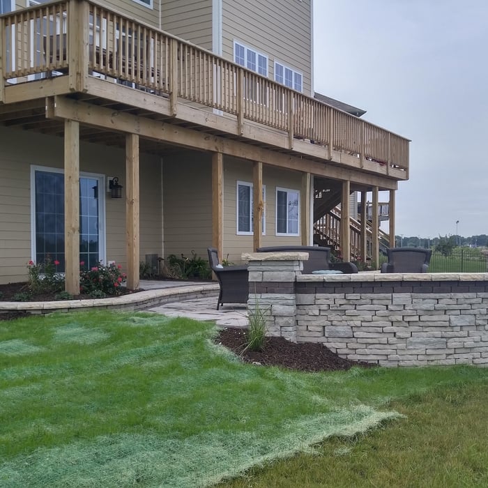 Patio and Hillside
