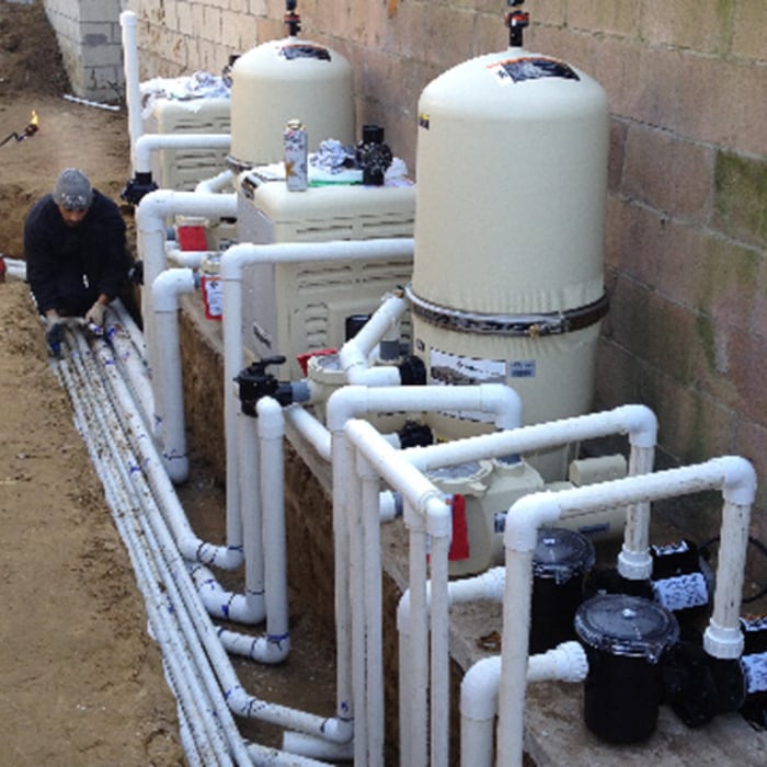 Pool equipment install