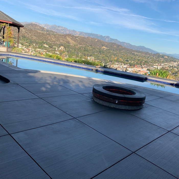 Concrete pool deck