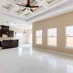 Open concept living room and kitchen