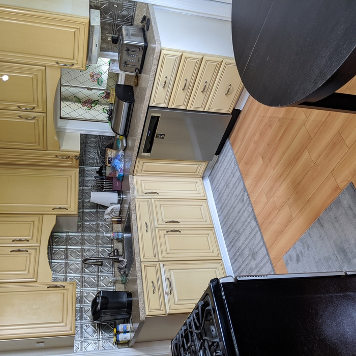 Before cabinet painting