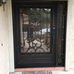 Iron entry door unit