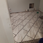 Bathroom floor tile