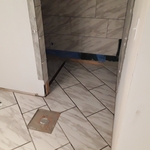 ADA shower to bathroom transition