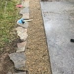 Fire Pit Border After
